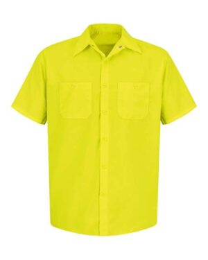 Men's Enhanced Visibility Short Sleeve Work Shirt