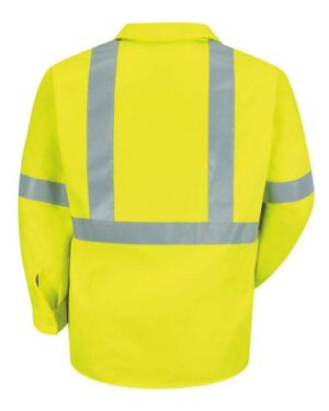 Alternative view of Men's High Visibility Safety Long Sleeve Work Shirt
