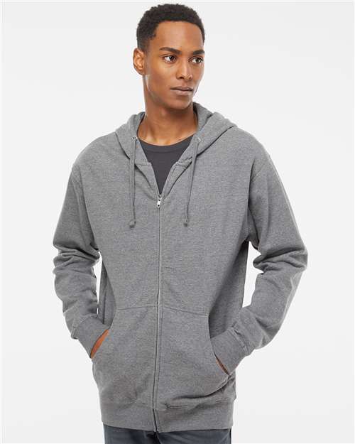 Unisex Midweight Full-Zip Hooded Sweatshirt - Image 4
