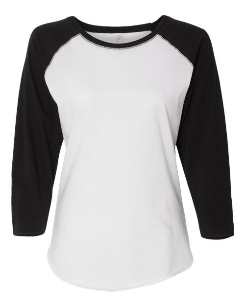 Women's Baseball Fine Jersey Three-Quarter Sleeve Tee - Image 13