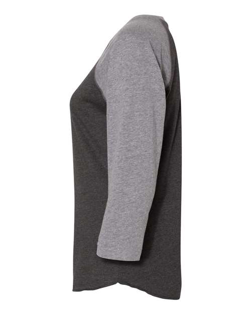 Women's Baseball Fine Jersey Three-Quarter Sleeve Tee - Image 6