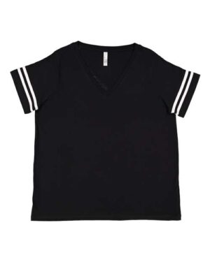 Women's Curvy Collection Vintage Football T-Shirt