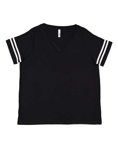 Women's Curvy Collection Vintage Football T-Shirt