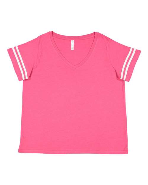 Women's Curvy Collection Vintage Football T-Shirt - Image 5
