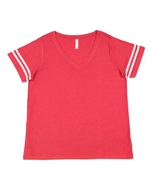 Women's Curvy Collection Vintage Football T-Shirt - Image 7