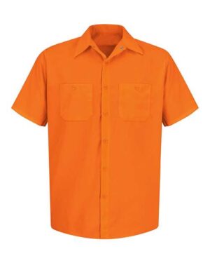 Men's Tall Enhanced Visibility Short Sleeve Work Shirt