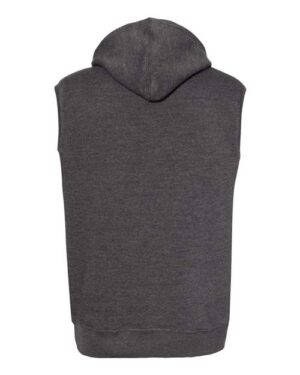 Alternative view of Men's Triblend Sleeveless Hooded Sweatshirt