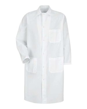 Unisex Butcher Coat with Exterior Chest Pocket