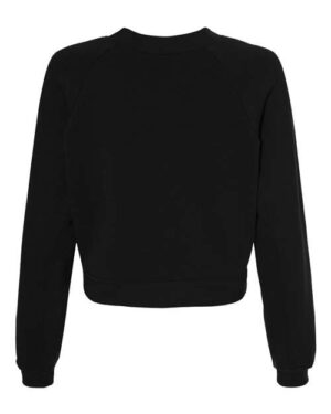 Alternative view of Women's Crop Raglan Fleece Crewneck Sweatshirt