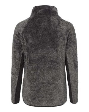 Alternative view of Women's Quilted Fuzzy Fleece Snap Placket Pullover