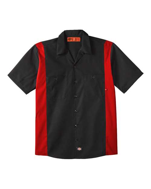 Men's Tall Industrial Colorblocked Short Sleeve Shirt
