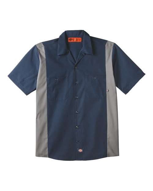 Men's Tall Industrial Colorblocked Short Sleeve Shirt - Image 3