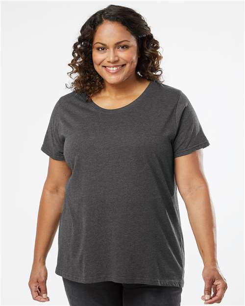 Women's Curvy Collection Fine Jersey Tee - Image 25