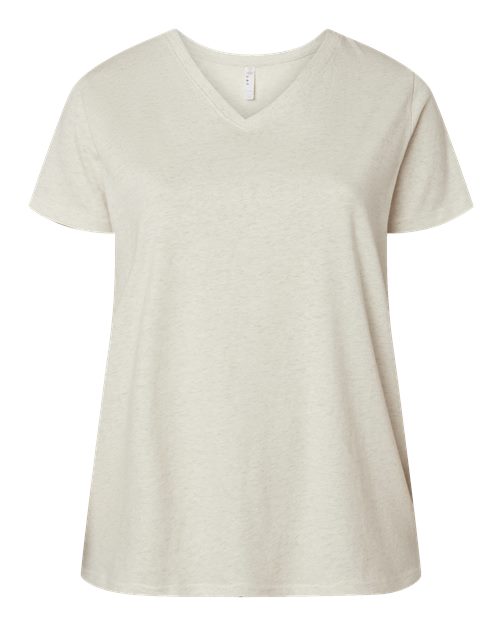 Women's Curvy Collection Fine Jersey V-Neck Tee