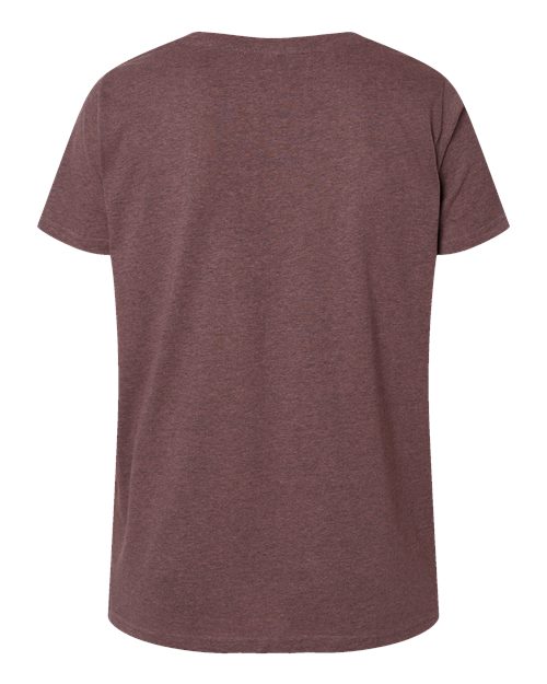 Women's Curvy Collection Fine Jersey V-Neck Tee - Image 5