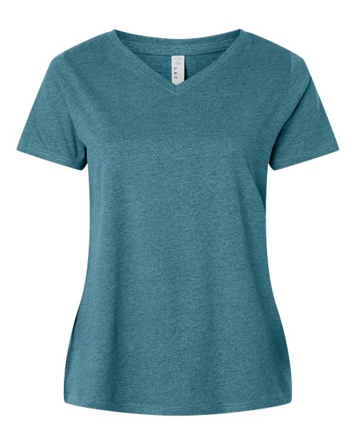 Women's Curvy Collection Fine Jersey V-Neck Tee - Image 7