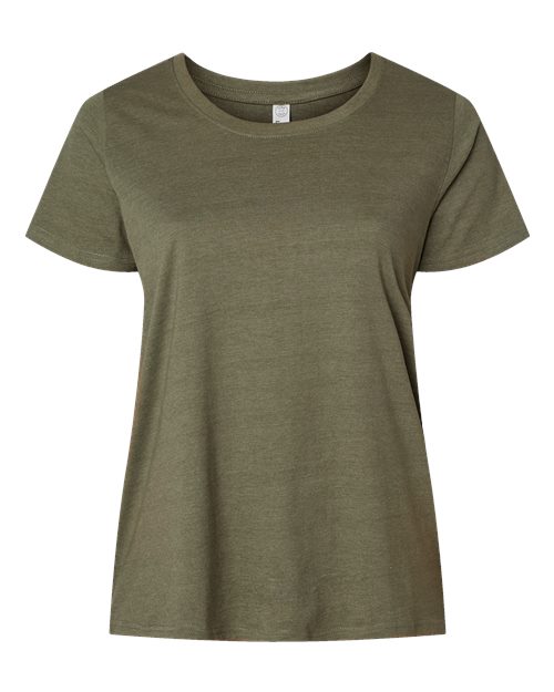 Women's Curvy Collection Fine Jersey Tee - Image 7