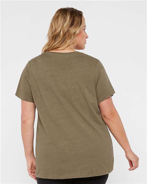 Women's Curvy Collection Fine Jersey Tee - Image 12