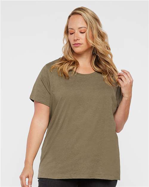 Women's Curvy Collection Fine Jersey Tee - Image 10