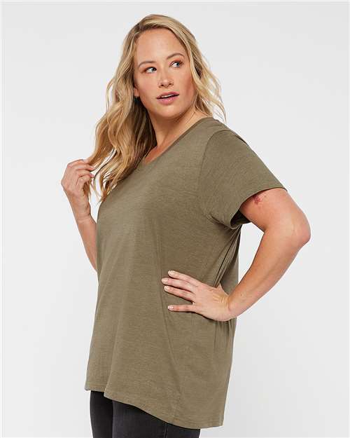 Women's Curvy Collection Fine Jersey Tee - Image 11