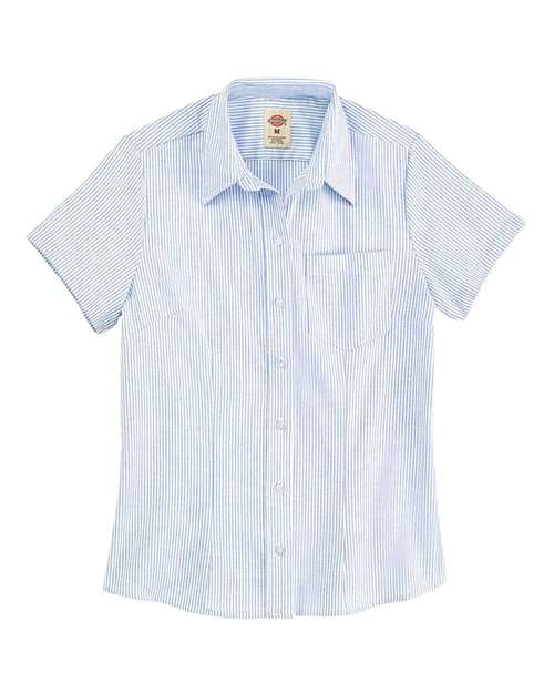 Women's Short Sleeve Stretch Oxford Shirt