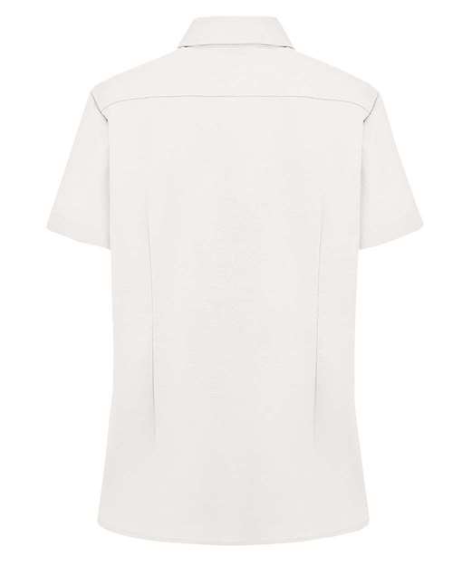 Women's Short Sleeve Stretch Oxford Shirt - Image 10