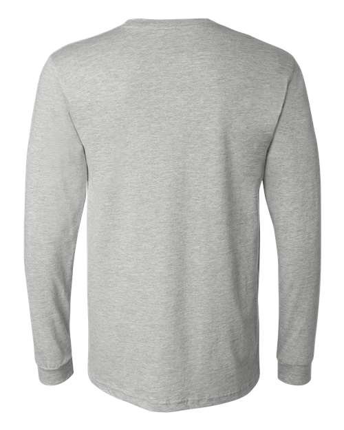 Heather CVC Long Sleeve Tee - Image 3