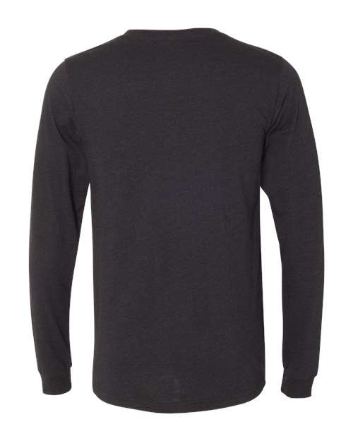 Heather CVC Long Sleeve Tee - Image 6