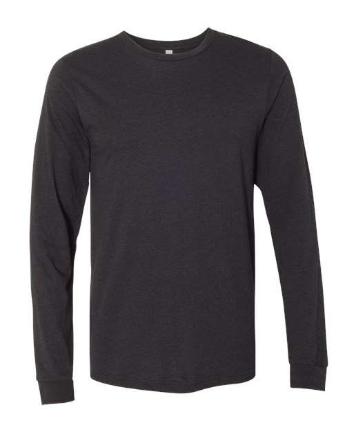 Heather CVC Long Sleeve Tee - Image 5