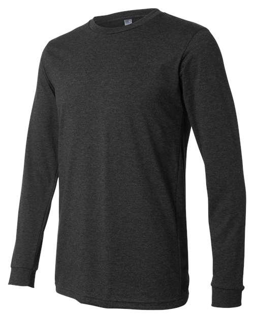 Heather CVC Long Sleeve Tee - Image 10