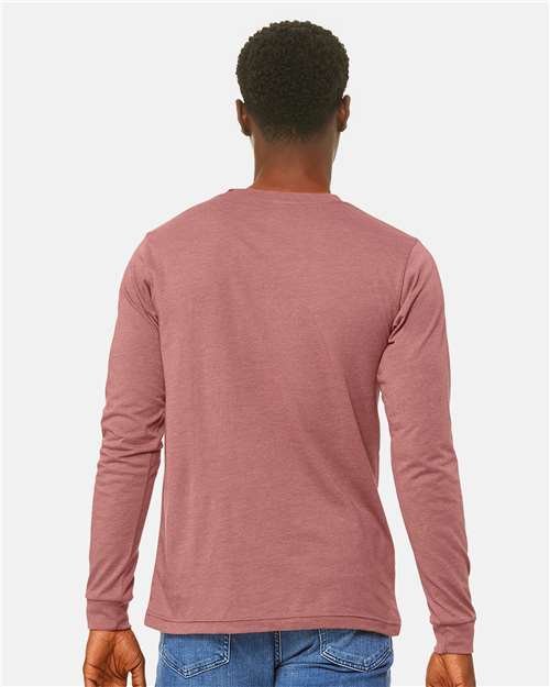 Heather CVC Long Sleeve Tee - Image 77