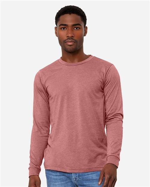 Heather CVC Long Sleeve Tee - Image 75
