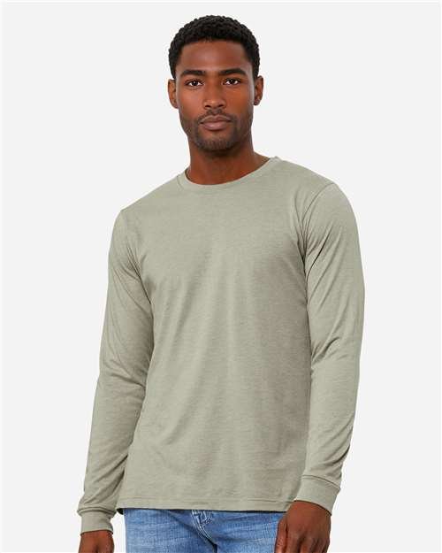 Heather CVC Long Sleeve Tee - Image 132