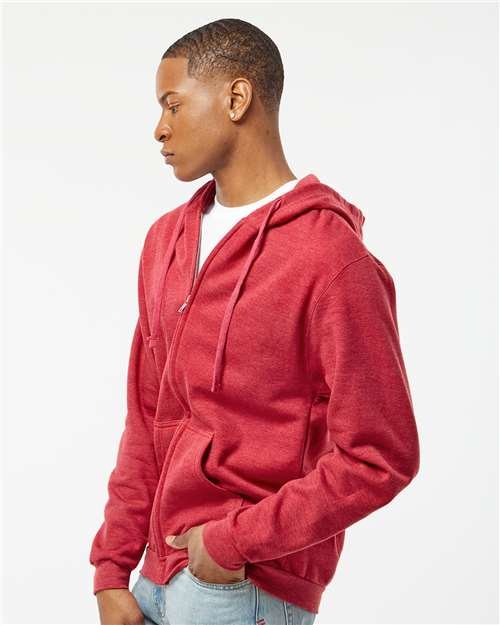 Unisex Full-Zip Hooded Sweatshirt - Image 42