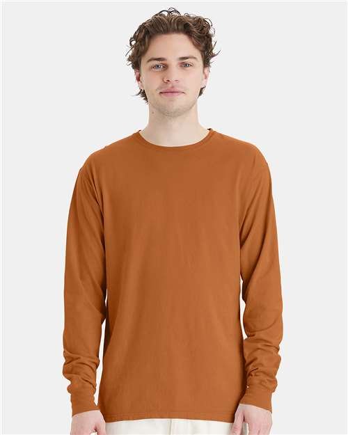 Unisex Garment-Dyed Long Sleeve T-Shirt - Image 167