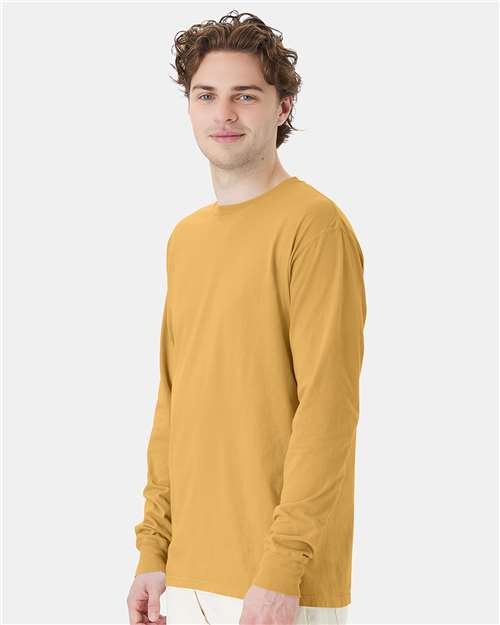 Unisex Garment-Dyed Long Sleeve T-Shirt - Image 12
