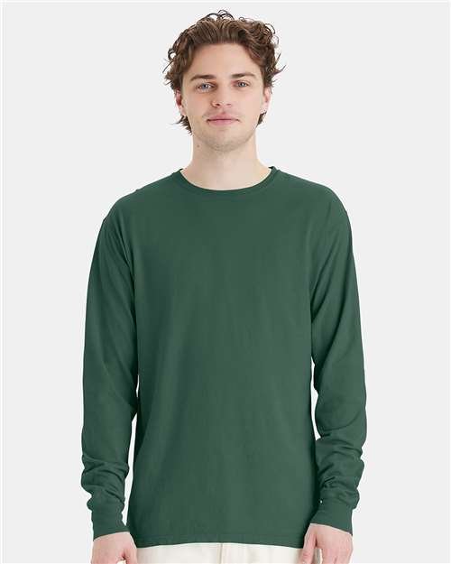 Unisex Garment-Dyed Long Sleeve T-Shirt - Image 59