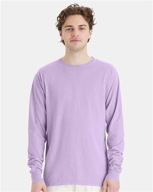 Unisex Garment-Dyed Long Sleeve T-Shirt - Image 71
