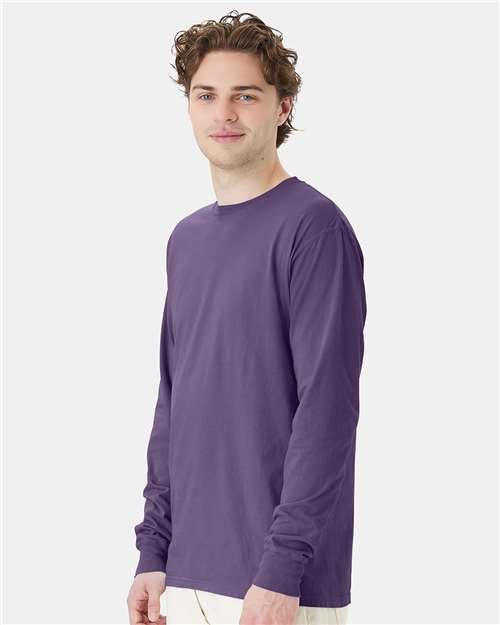 Unisex Garment-Dyed Long Sleeve T-Shirt - Image 78