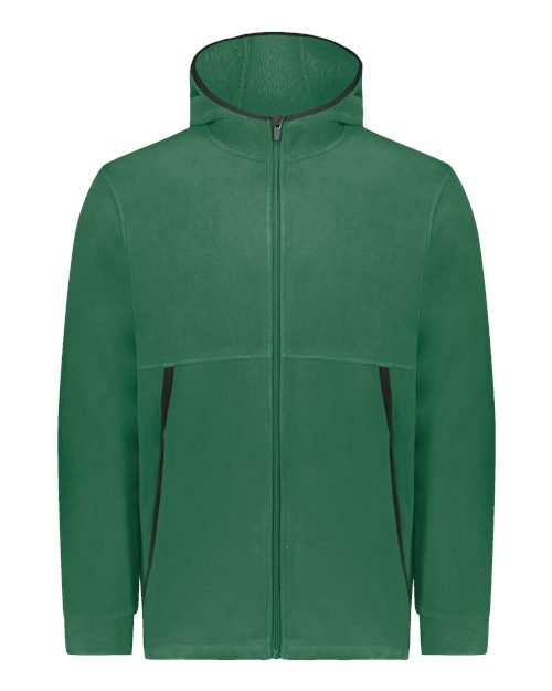 Unisex Eco Revive™ Polar Fleece Hooded Full-Zip Jacket - Image 5