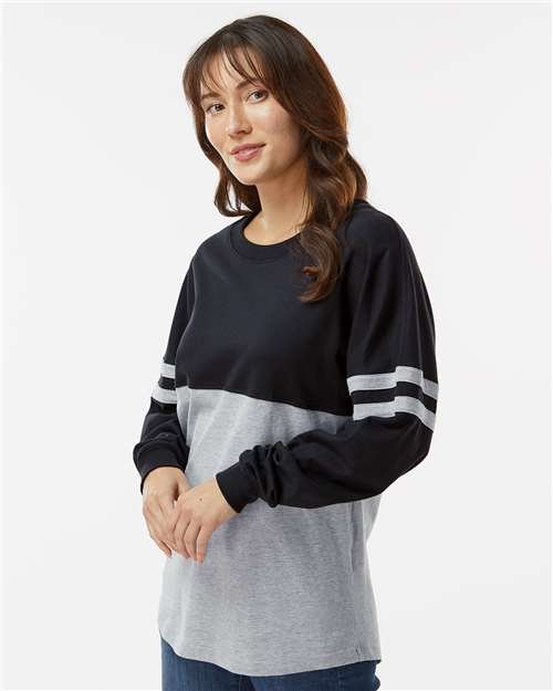 Women's Pom Pom Long Sleeve Jersey T-Shirt - Image 12