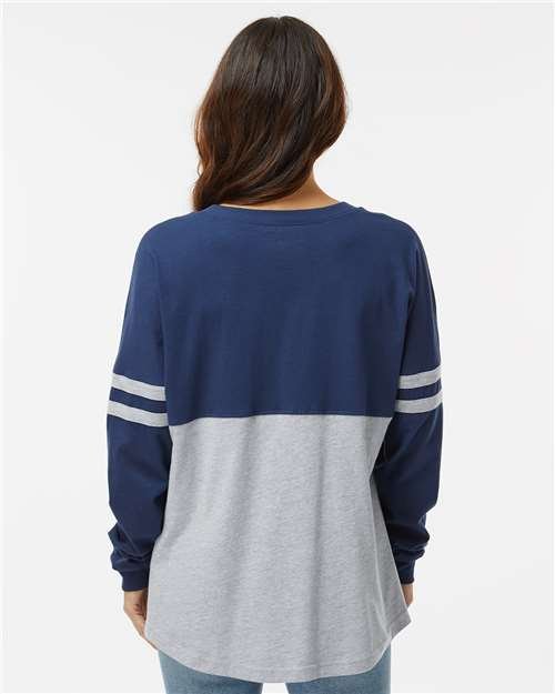 Women's Pom Pom Long Sleeve Jersey T-Shirt - Image 49
