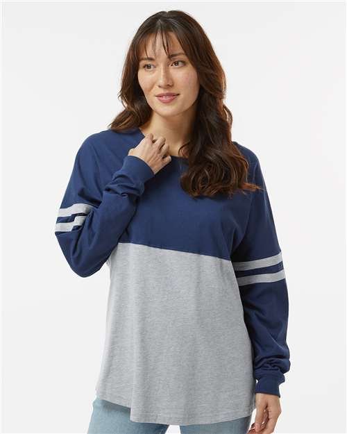Women's Pom Pom Long Sleeve Jersey T-Shirt - Image 47
