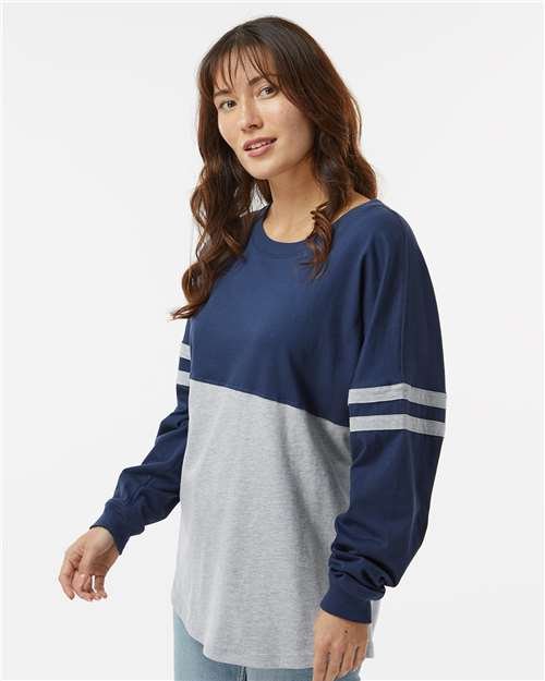 Women's Pom Pom Long Sleeve Jersey T-Shirt - Image 48