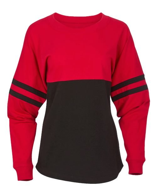 Women's Pom Pom Long Sleeve Jersey T-Shirt - Image 62