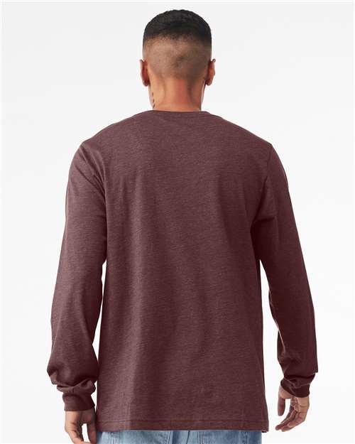 Heather CVC Long Sleeve Tee - Image 71