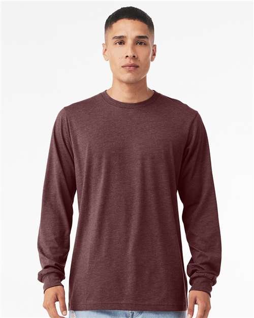 Heather CVC Long Sleeve Tee - Image 69