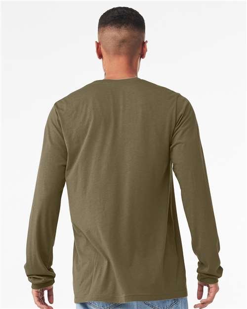 Heather CVC Long Sleeve Tee - Image 110