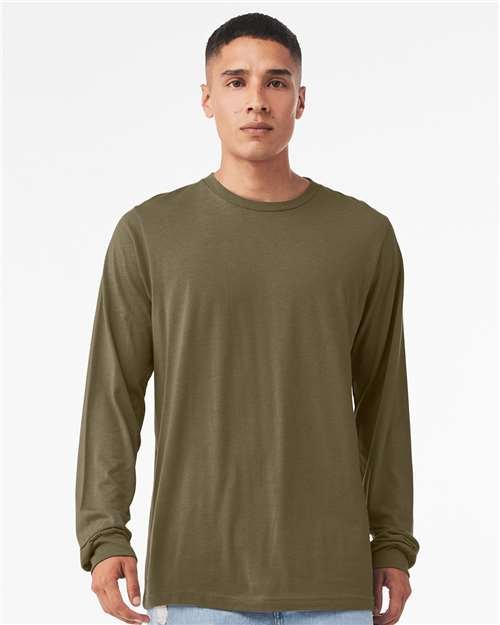 Heather CVC Long Sleeve Tee - Image 108