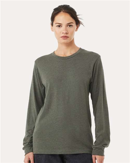 Heather CVC Long Sleeve Tee - Image 87
